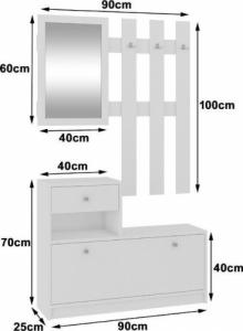 Fabryka Mebli Akord ZESTAW MEBLI NA PRZEDPOKÓJ BIAŁY 4