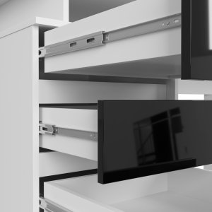 Biurko Fabryka Mebli Akord CLP Czarne 135 cm x 60 cm 5