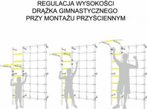 Romana Drabinka gimnastyczna Kometa Next-3 Romana biała 16