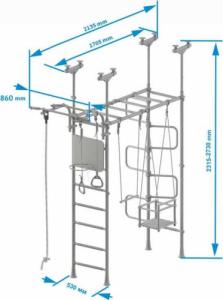 Romana Drabinka gimnastyczna Pegas 2 Romana żółta 5
