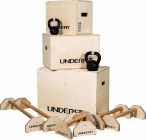 UnderFit Drewniane uchwyty do pompek paraletki UNDERFIT 35 cm 5