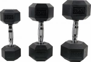 UnderFit Hantel UF45 gumowany 1 x 10 kg 5