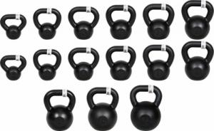 Kettlebell UnderFit Kettlebell żeliwny czarny UNDERFIT 10 kg 6