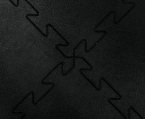 UnderFit Mata podłoga puzzle gumowa na siłownie 100 x 100 x 1,5 cm 3