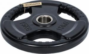 UnderFit Obciążenie olimpijskie gumowane Kugaro 15 kg 2