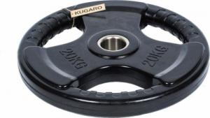 UnderFit Obciążenie olimpijskie gumowane Kugaro 20 kg 2