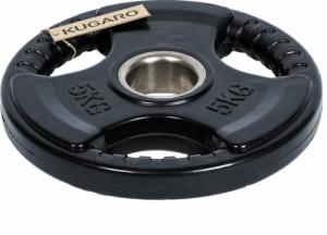 UnderFit Obciążenie olimpijskie gumowane Kugaro 5 kg 2