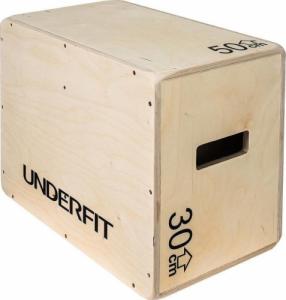 UnderFit Skrzynia drewniana plyometryczna UNDERFIT 50x40x30 cm 1