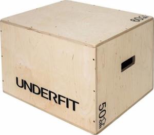 UnderFit Skrzynia drewniana plyometryczna UNDERFIT 60x50x40 cm 1