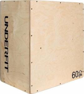 UnderFit Skrzynia drewniana plyometryczna UNDERFIT 60x50x40 cm 3