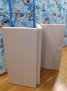 Wallbarz Materac gimnastyczny 3-częściowy 41503 150 cm x 100 cm x 10 cm beżowy 3