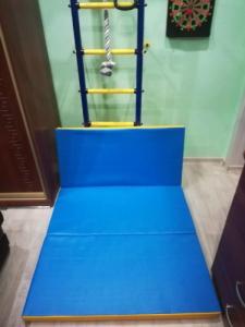 Wallbarz Materac gimnastyczny 3-częściowy 33756 150 cm x 100 cm x 10 cm niebieski 3