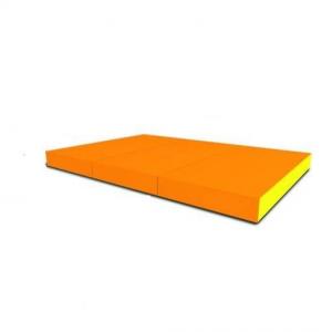 Wallbarz Materac gimnastyczny 3-częściowy 33757 150 cm x 100 cm x 10 cm pomarańczowy 1
