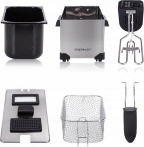 Frytkownica Aigostar  2200W 3.0L Stainless steel deep fryer with window VDE / Ushas 2