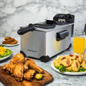Frytkownica Aigostar  2200W 3.0L Stainless steel deep fryer with window VDE / Ushas 6