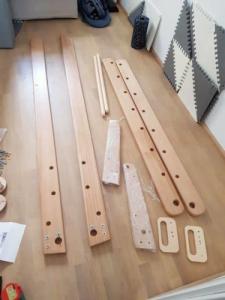 Babygame Domowy Plac zabaw Drabinka Czempion biało-różowa 12