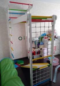 Babygame Domowy Plac zabaw Drabinka Czempion biało-różowa 9