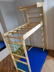 Babygame Drabinka Domowy Plac zabaw Czempion Plus biało-kolorowa 5