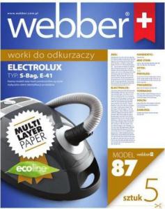 Worek do odkurzacza Webber WEBBER Worki do odkurzaczy ELECTROLUX CLARIO E41-(87) 5 szt. 1