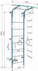 Gamma Drabinka gimnastyczna Pastel 2 Gamma różowa 3