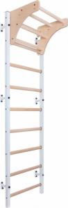 BenchK Drabinka gimnastyczna z drewnianymi szczebelkami i drewnianym drążkiem 310W BenchK 240 x 67 cm 2