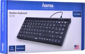 Klawiatura Hama Slimline Mini SL720 Bezprzewodowa Czarna US 5