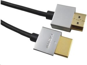 Kabel PremiumCord HDMI - HDMI 0.5m srebrny (kphdmes05) 1