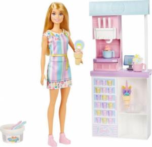 Lalka Barbie Barbie Kariera - Lodziarnia (HCN46) 1