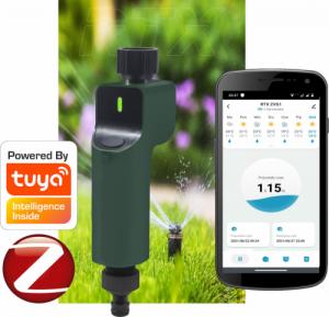 RTX Zawór Nawadnianie Ogrodu Tuya Zigbee Z Pomiarem Zużycia Wody 1