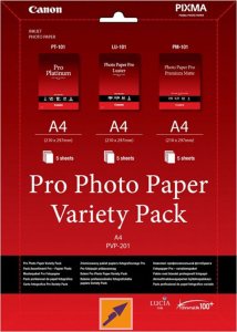 Canon Canon PVP-201 PRO, A4 fotopapir Variety Pack - 39119140 1