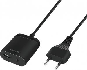Ładowarka LogiLink USB charger Logilink PA0256 black 1XUSB + 1XUSB-C/5VDC/2.4 A PA0256 1