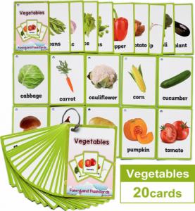 Learning Fun Karty obrazkowe - 'Vegetables' Learning Fun 1