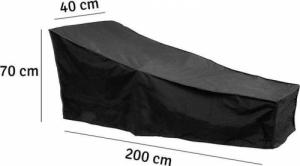 Aptel WODOODPORNY POKROWIEC NA LEŻAK OGRODOWY 200x70x68 cm czarny AG698A 2