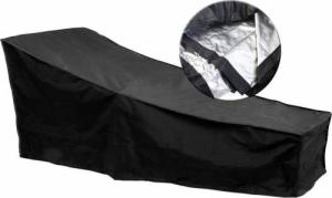 Aptel WODOODPORNY POKROWIEC NA LEŻAK OGRODOWY 200x70x68 cm czarny AG698A 4
