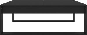 vidaXL Stolik kawowy, czarny, 100x100x35 cm, płyta wiórowa 6