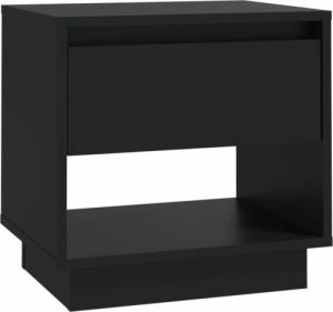 vidaXL vidaXL Szafka nocna, czarna, 45x34x44 cm, płyta wiórowa 2