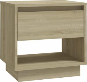 vidaXL vidaXL Szafka nocna, dąb sonoma, 45x34x44, płyta wiórowa 2