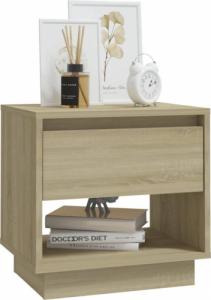 vidaXL vidaXL Szafka nocna, dąb sonoma, 45x34x44, płyta wiórowa 3