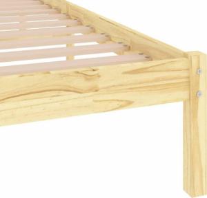 vidaXL vidaXL Rama łóżka, lite drewno sosnowe, 90 x 200 cm 7