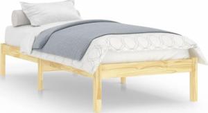 vidaXL vidaXL Rama łóżka, lite drewno sosnowe, 75x190 cm 2
