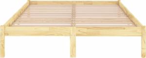vidaXL vidaXL Rama łóżka, lite drewno sosnowe, 180x200 cm 5