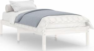 vidaXL vidaXL Rama łóżka, biała, lite drewno sosnowe, 75x190 cm 2