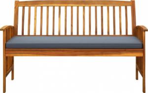 vidaXL vidaXL Ławka ogrodowa z poduszką, 147 cm, lite drewno akacjowe 3
