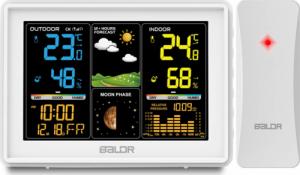 Stacja pogodowa Berdsen Stacja pogodowa z wyświetlaczem BD-907 biała 2