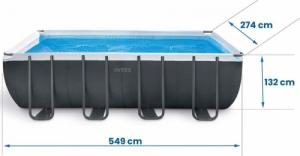 Intex Basen ogrodowy stelażowy 549 x 274 x 132 cm 21w1 INTEX 26356 + hulajnoga GRATIS 9