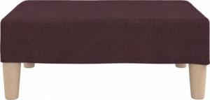 vidaXL Podnóżek, fioletowy, tapicerowany tkaniną 4