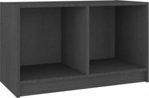 vidaXL vidaXL Szafka pod TV, szara, 70x33x42 cm, drewno sosnowe 2