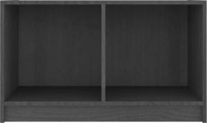 vidaXL vidaXL Szafka pod TV, szara, 70x33x42 cm, drewno sosnowe 6