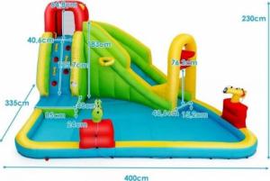 Costway Park wodny dmuchany zamek dla dzieci ze zjeżdżalnią 3