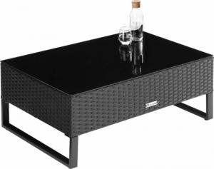 Tectake Meble ogrodowe, technorattan, Ostuni - czarny 4